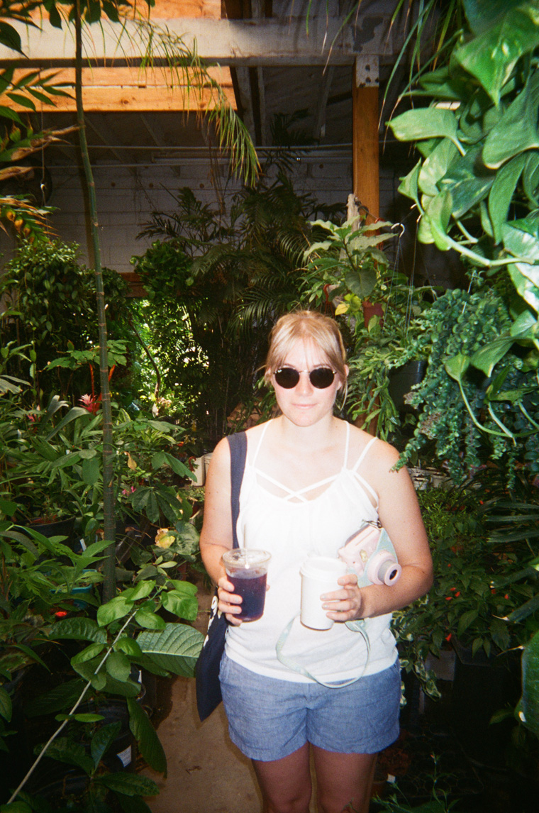 andria looking hip in plant store